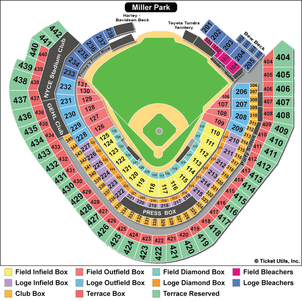 Ballpark Seating Charts Ballparks Of Baseball