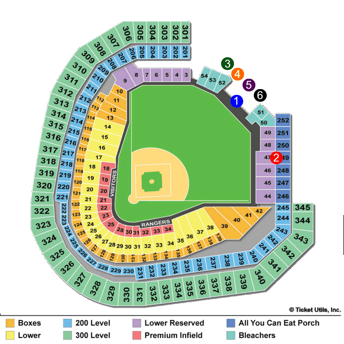 Nationals Park Detailed Seating Chart