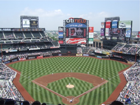 View from behind homeplate at Citi Field
