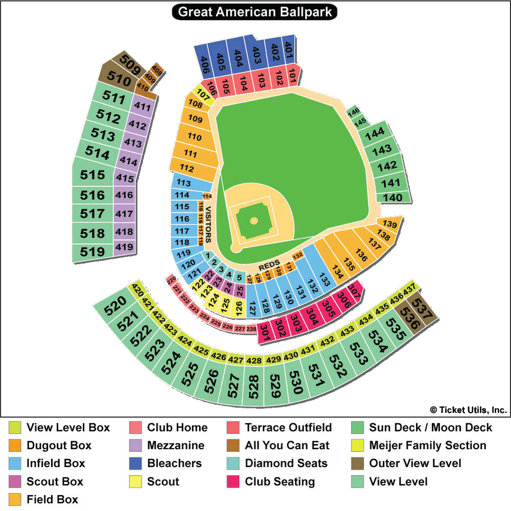 Ballpark Seating Charts, Ballparks of Baseball