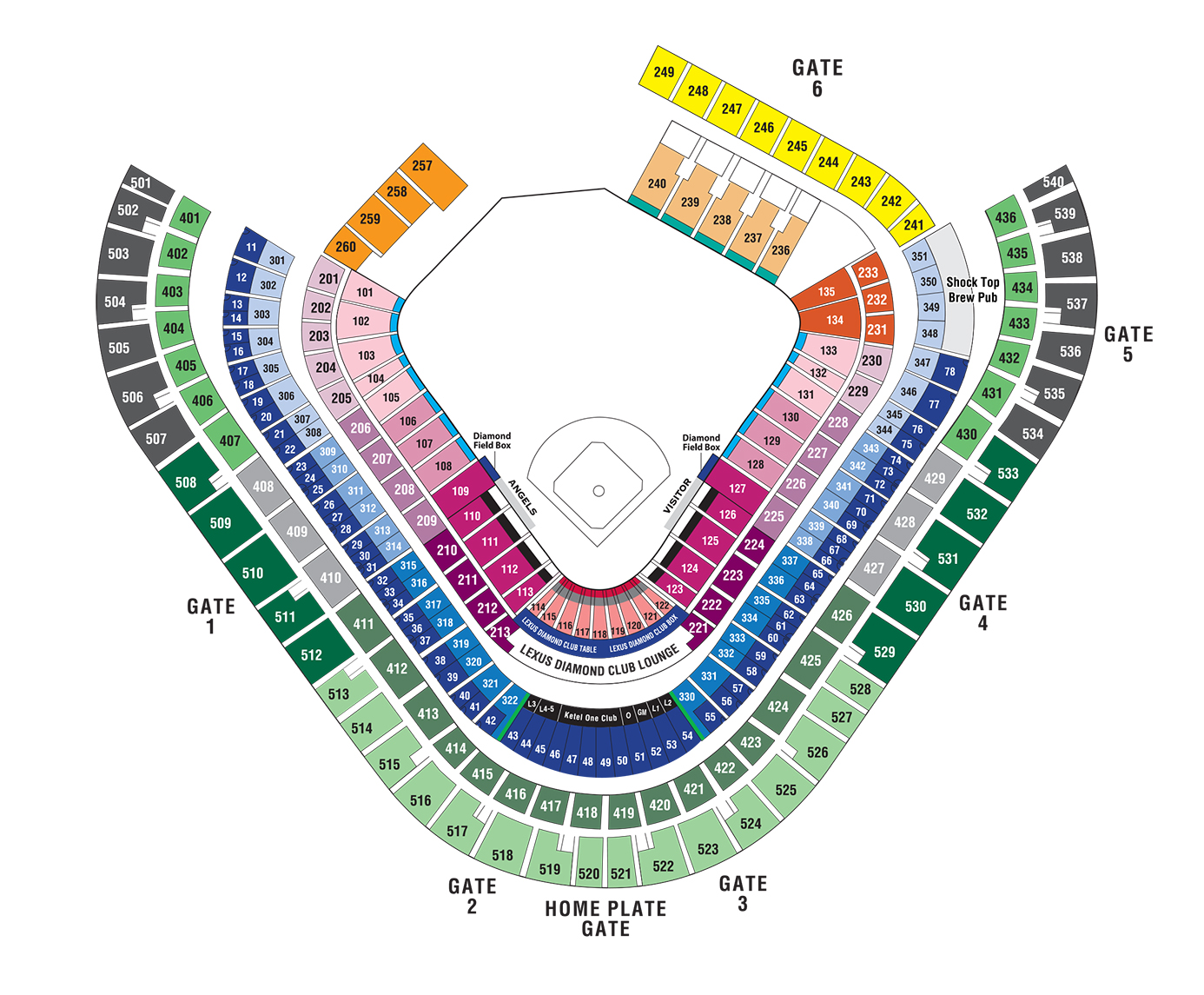 Truist Park Seating Chart - Row & Seat Numbers