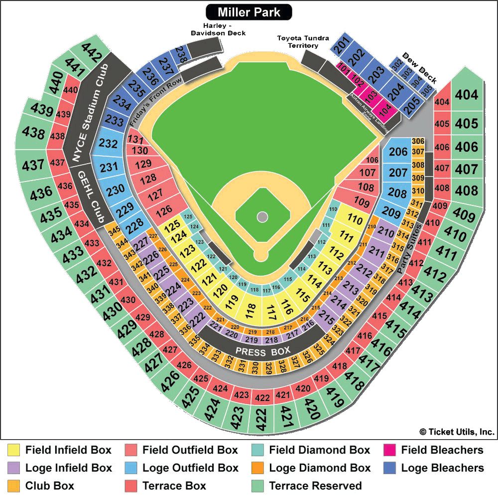 Comerica Park Seating Charts 