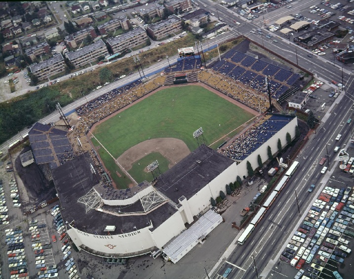 Lost Ballparks on X: This photo of Sick's Stadium (Seattle) was taken in  1969 during the one and only season of the Seattle Pilots. The expansion  Pilots moved to Milwaukee and became