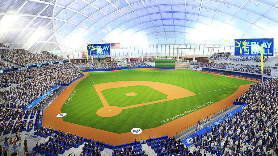 futuristic baseball stadiums