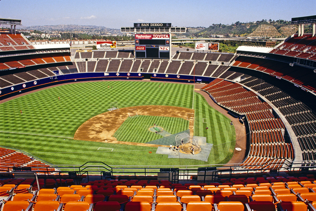 Old Football Stadiums - Shea Stadium rendering, with football configuration.  Not quite the way it ended up.