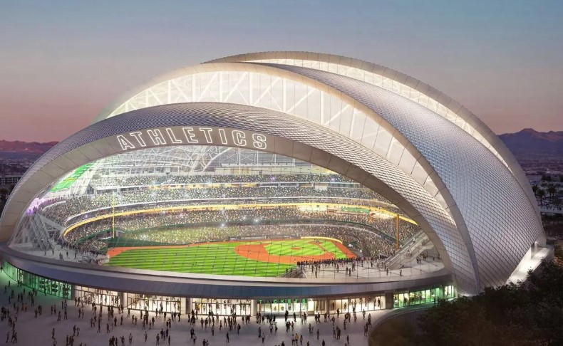 Rendering of the Las Vegas Athletics future ballpark